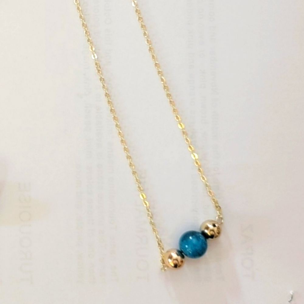 Blue Apatite Necklace